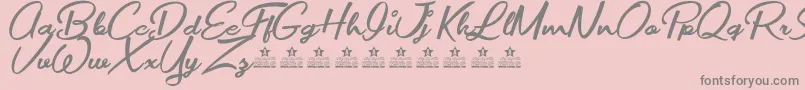 MovieMakersPersonalUse Font – Gray Fonts on Pink Background