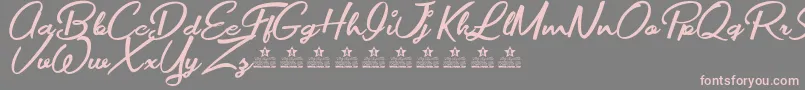 fuente MovieMakersPersonalUse – Fuentes Rosadas Sobre Fondo Gris