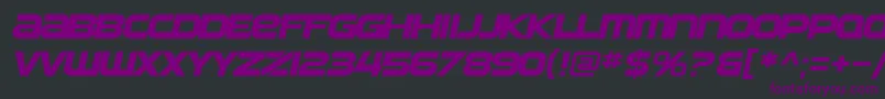 SfAutomatonExtendedOblique-Schriftart – Violette Schriften auf schwarzem Hintergrund