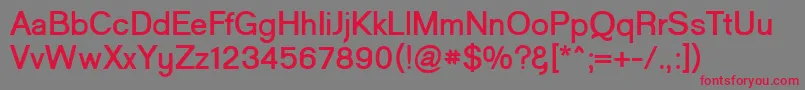 GoulongBold Font – Red Fonts on Gray Background