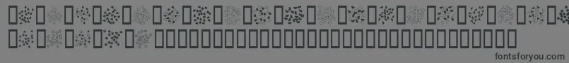 Confetti Font – Black Fonts on Gray Background