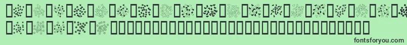 Confetti Font – Black Fonts on Green Background