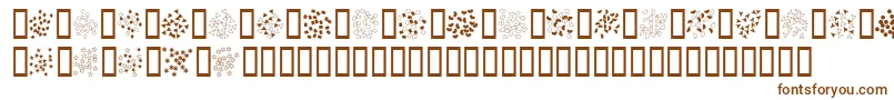 Confetti Font – Brown Fonts on White Background