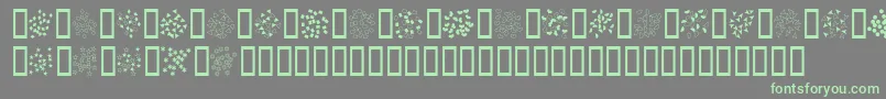 Confetti Font – Green Fonts on Gray Background