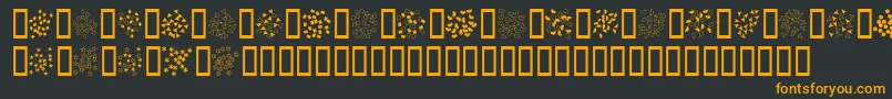 Confetti Font – Orange Fonts on Black Background