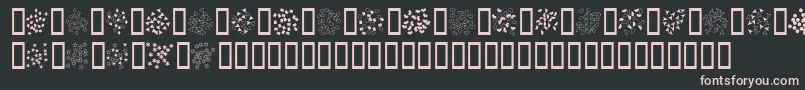 Lisätietoja Confetti-fontista Confetti-fontti – vaaleanpunaiset fontit mustalla taustalla
