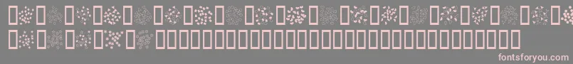Weitere Informationen zur Confetti-Schriftart Confetti-Schriftart – Rosa Schriften auf grauem Hintergrund