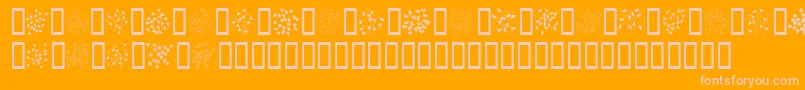 Шрифт Confetti – розовые шрифты на оранжевом фоне