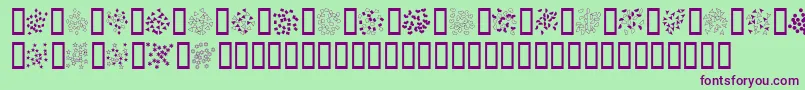 En savoir plus sur la police Confetti Police Confetti – polices violettes sur fond vert