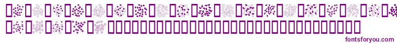 Confetti Font – Purple Fonts on White Background