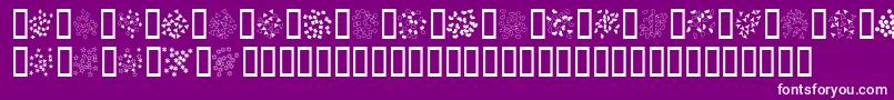Confetti Font – White Fonts on Purple Background