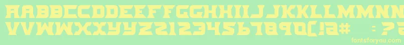 Nifer3 Font – Yellow Fonts on Green Background