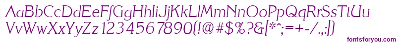 KorinthserialXlightItalic Font – Purple Fonts