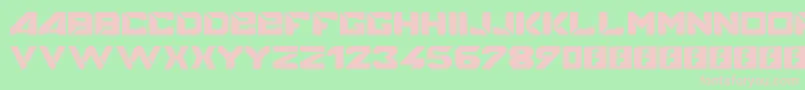 Bigmacca Font – Pink Fonts on Green Background