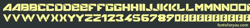 Bigmacca Font – Yellow Fonts on Black Background