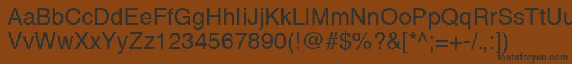 Шрифт HelveticaCeRegular – чёрные шрифты на коричневом фоне