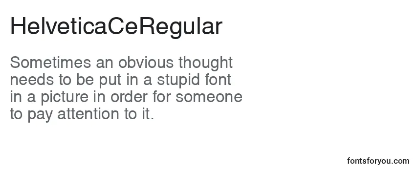 HelveticaCeRegular フォントのレビュー