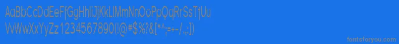 フォントFlorsn05 – 青い背景に灰色の文字