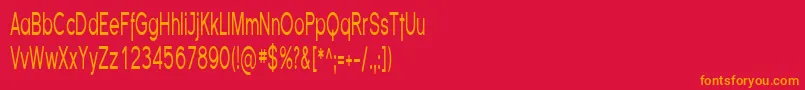 Шрифт Florsn05 – оранжевые шрифты на красном фоне