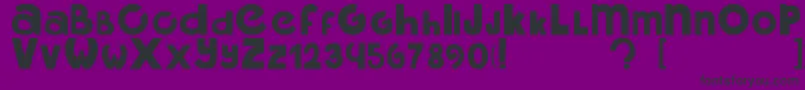 MidoIgual Font – Black Fonts on Purple Background