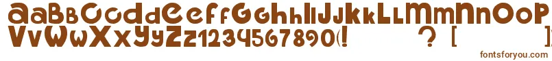 MidoIgual Font – Brown Fonts on White Background