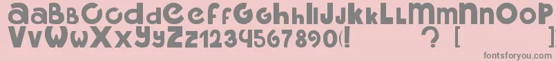 MidoIgual Font – Gray Fonts on Pink Background