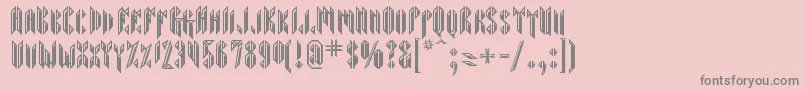 Sarcophagus Font – Gray Fonts on Pink Background