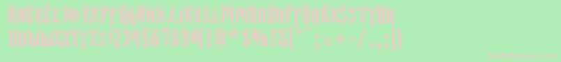 Sarcophagus Font – Pink Fonts on Green Background