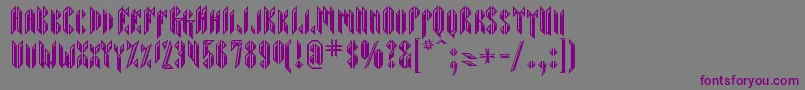 Sarcophagus Font – Purple Fonts on Gray Background