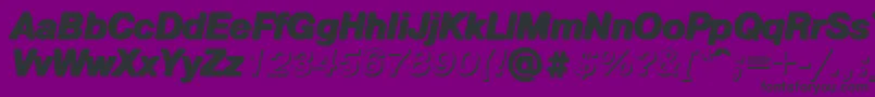 Pgsi Font – Black Fonts on Purple Background