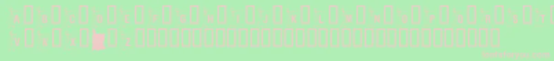 KrLincoln Font – Pink Fonts on Green Background