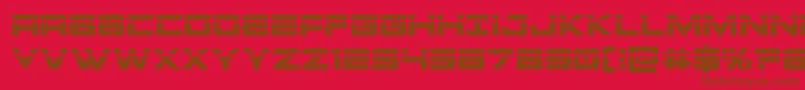 Montroclaser-fontti – ruskeat fontit punaisella taustalla