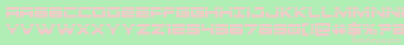 Шрифт Montroclaser – розовые шрифты на зелёном фоне
