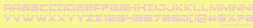 Montroclaser Font – Pink Fonts on Yellow Background