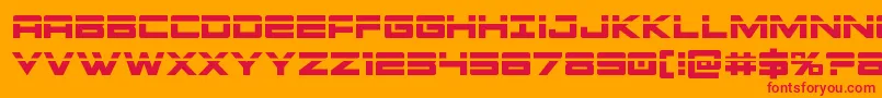Montroclaser Font – Red Fonts on Orange Background