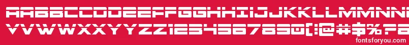 Montroclaser Font – White Fonts on Red Background