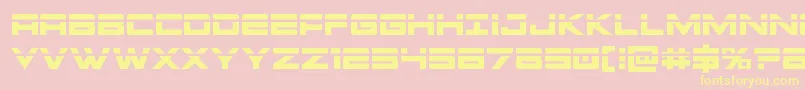 Montroclaser Font – Yellow Fonts on Pink Background