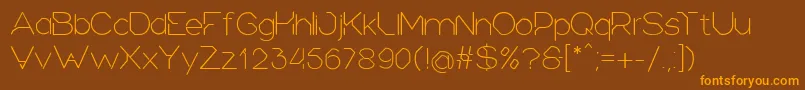 Heroic Font – Orange Fonts on Brown Background