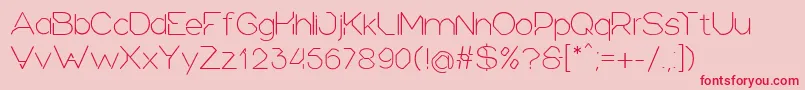 Heroic Font – Red Fonts on Pink Background