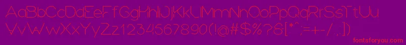 Heroic Font – Red Fonts on Purple Background