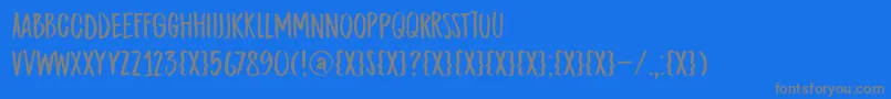 DkMidnightChalker Font – Gray Fonts on Blue Background