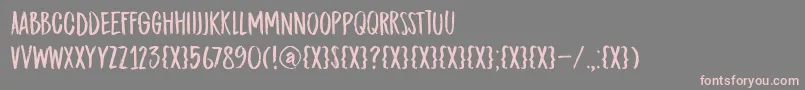 DkMidnightChalker Font – Pink Fonts on Gray Background