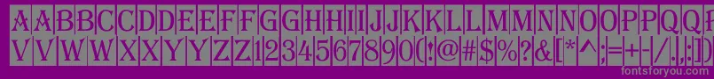 AAlgeriusnrcm Font – Gray Fonts on Purple Background