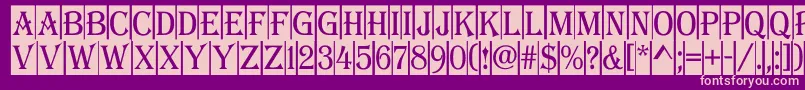 AAlgeriusnrcm Font – Pink Fonts on Purple Background
