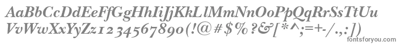 NewbaskervilleodttBolditalic Font – Gray Fonts