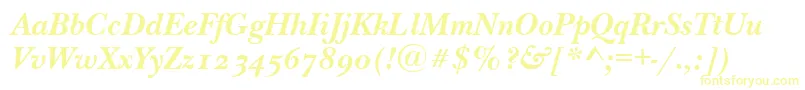 NewbaskervilleodttBolditalic Font – Yellow Fonts
