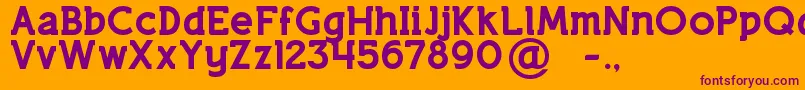 LifestyleRoundedM54 Font – Purple Fonts on Orange Background
