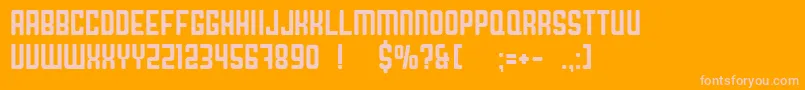 Подробнее о шрифте DowntownV1.01 Шрифт DowntownV1.01 – розовые шрифты на оранжевом фоне