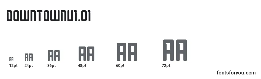 DowntownV1.01 Font Sizes