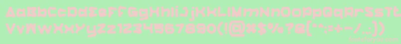 Catalyst Font – Pink Fonts on Green Background